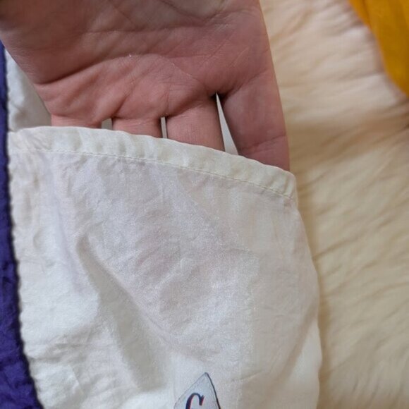 Vintage Cheerleader & Danz Team Purple and Yellow Windbreaker Size XL - Picture 4 of 10